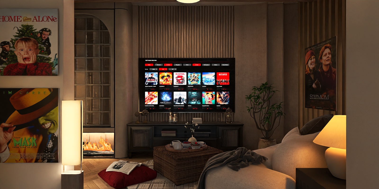 Cozy Movie Night At Home