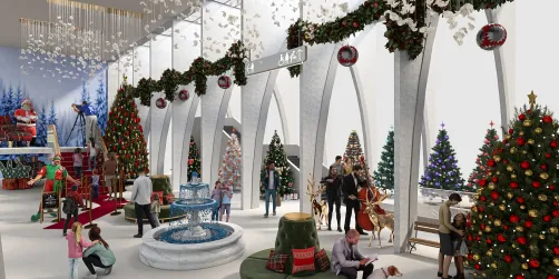 Christmas with Santa at the mall