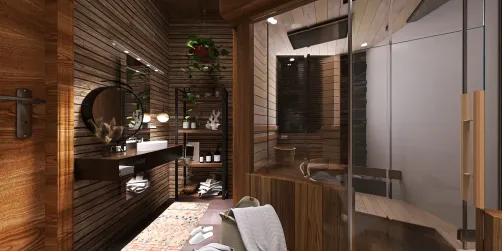 Baño con sauna