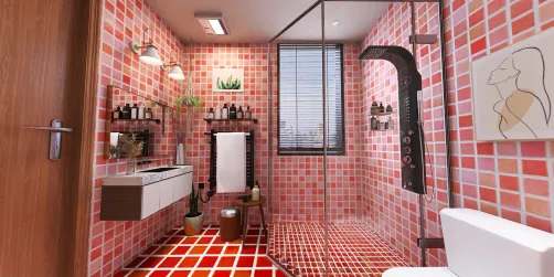 Baño rojo