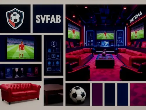 Soccer Fan Room Moodboard