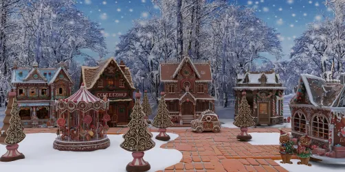 Christmas Gingerbread Village 