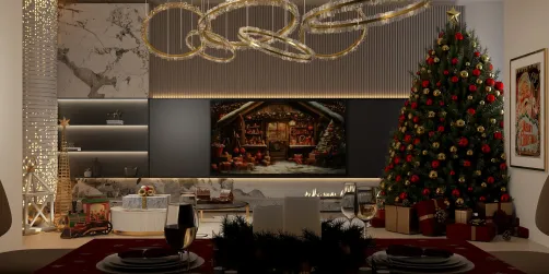 Elegant Christmas Living Room