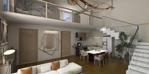 AIDA-AIDecor-Modern Minimalist Dining and Living Room