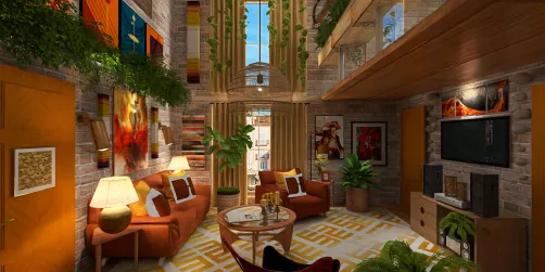 Brick Wall Loft apartment 🧡💛