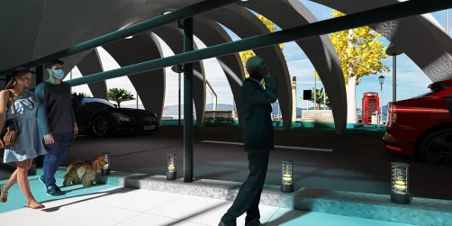 Futuristic Urban Space