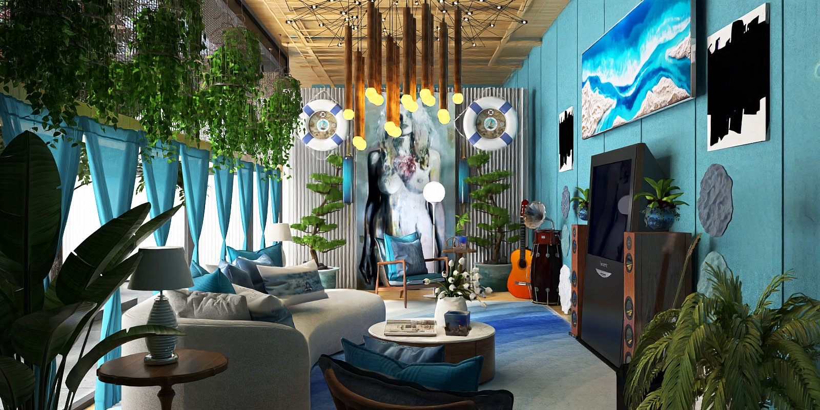 Blue Living room 🩵💙