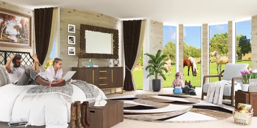 Farmhouse Bedroom, Design 3 of 4.
