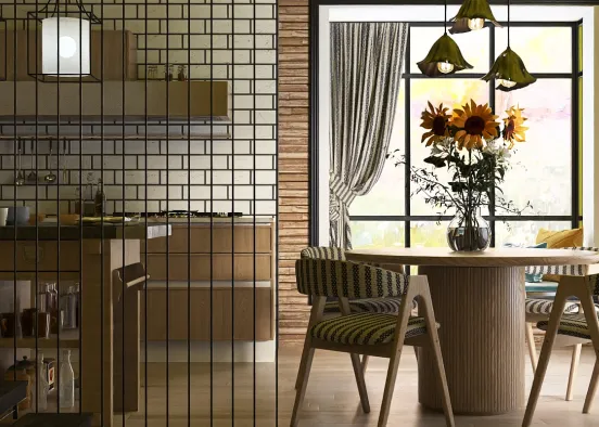 # Sunflower Kitchen  Renderização de Design