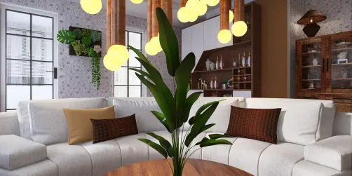 rustieke style livingroom 