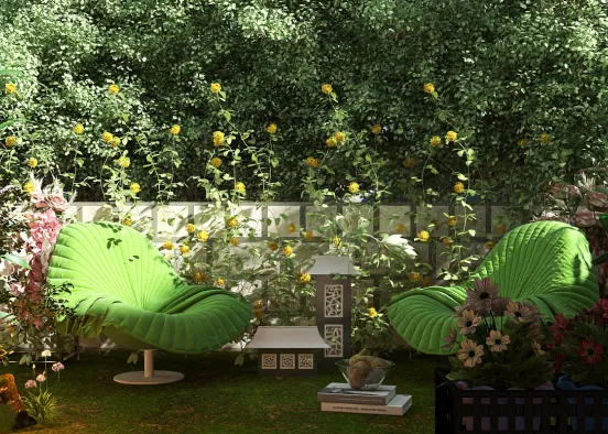 # Whispers of a Verdant Retreat 🌻  Визуализация дизайна