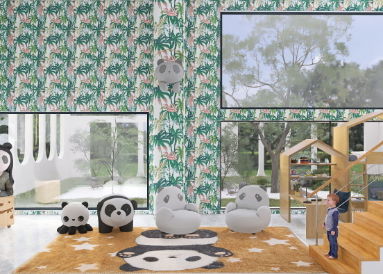 Chambre panda Design Rendering