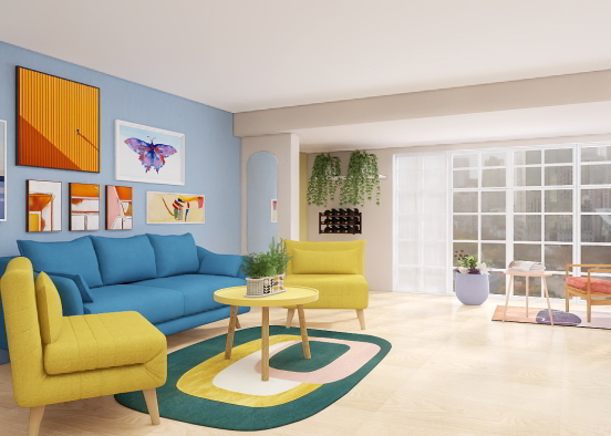 colorful and relaxed  Design Rendering