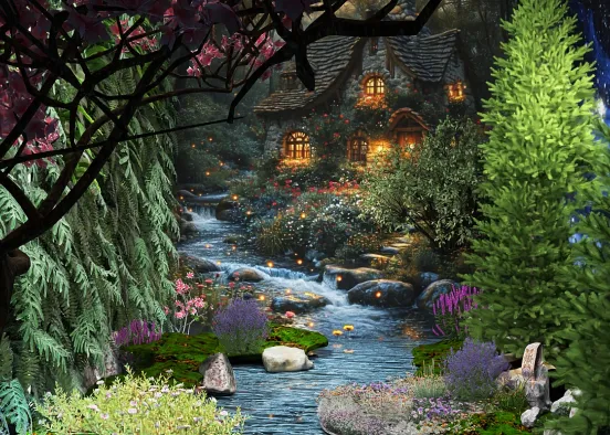 Fairytale Cottage in the Woods Design Rendering