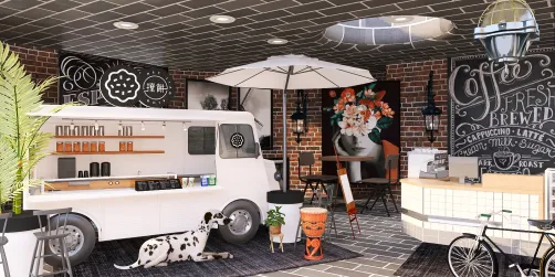 Sidewalk street urban cafe 
