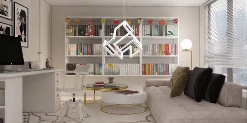 sala de leitura e internet branca 🤍🤍