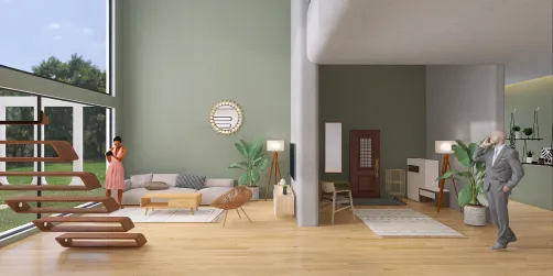 modern lounge and entrance area 🌿