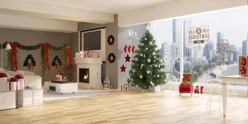cute little living room!! Christmas themed!! 🎁🎅