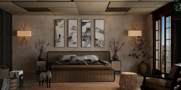 Oriental Style Bedroom 
