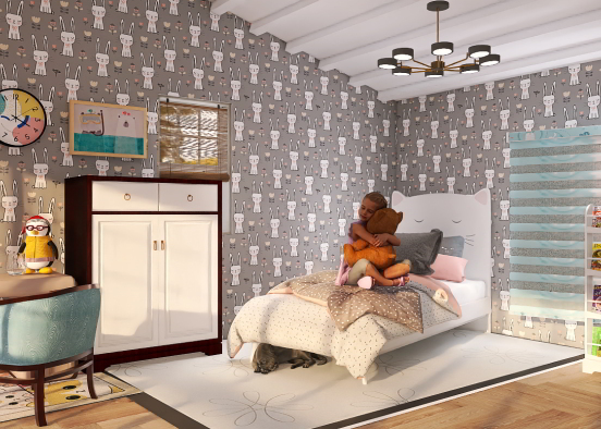cute room for little girls Design Rendering