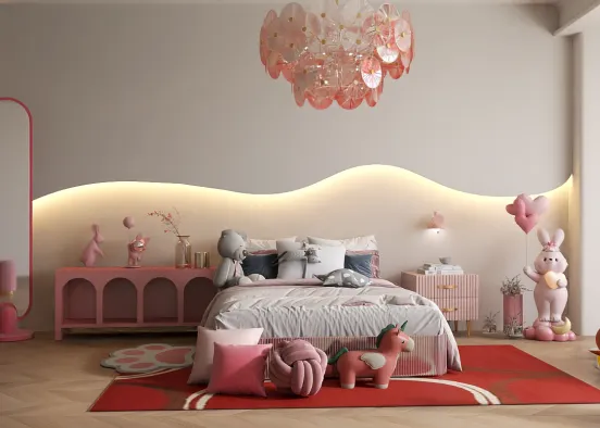 Pink girl 🌷 Design Rendering