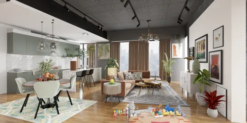 living room for the whole family
