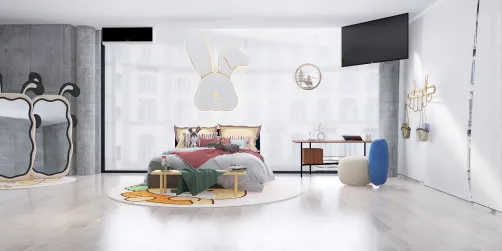 Chambre d’hôtel lapin 🐇 🐰 
