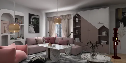 Pinky living room idea 💡