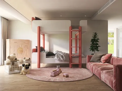 Twin Play Pink Bedroom