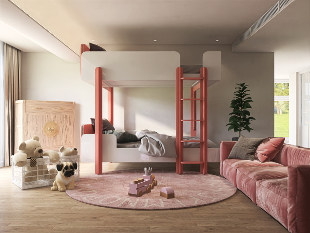 Twin Play Pink Bedroom