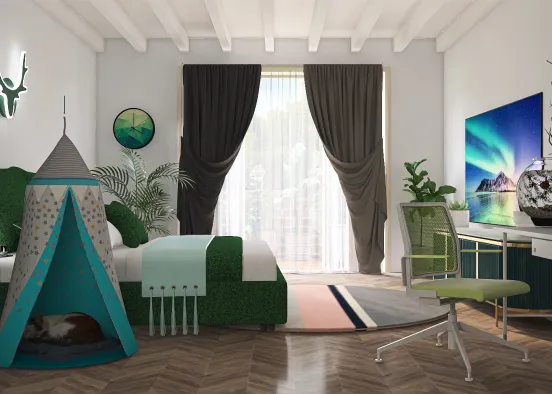 Nature's bedroom Design Rendering