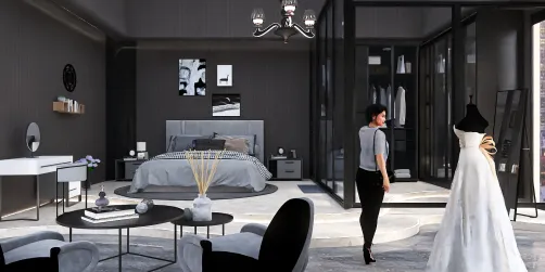 dark aesthetic bedroom
