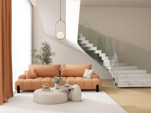 Aesthetic Orange Room