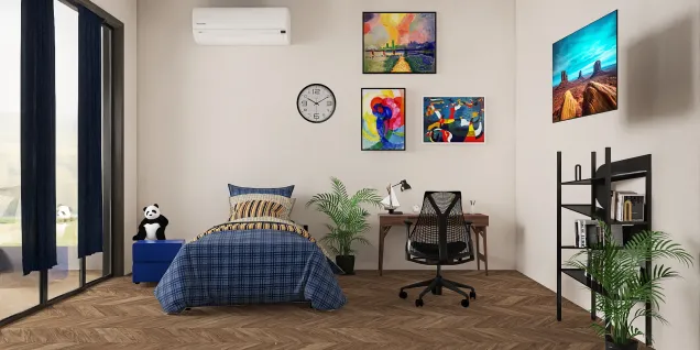 Simple young adult boy room