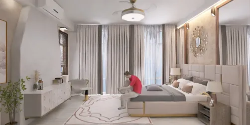 Small bedroom interior