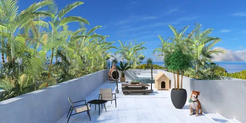 Outdoor seating area