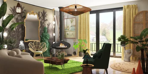 Close to nature living room 🍃🌱🪴