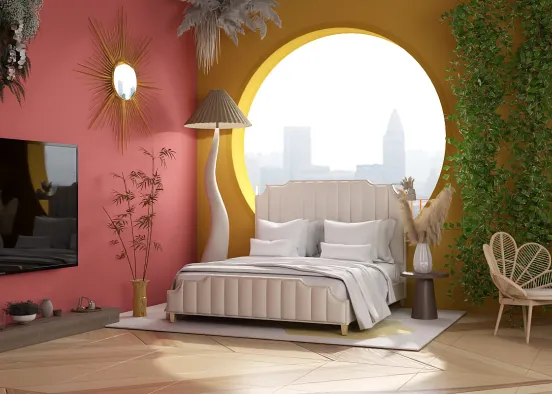 Pink y yellow Design Rendering