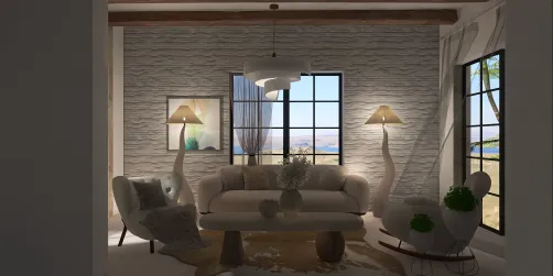 Dimmed white room