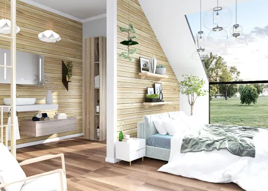 # cozybbedroom Renderização de Design
