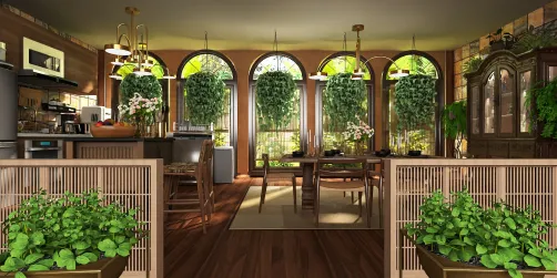 Country Kitchen with Dining 💛❤️