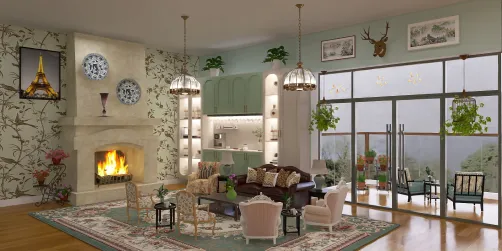 Country French Living Room