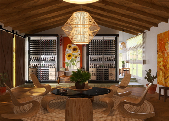elegante sala de vinos 🍷  Design Rendering