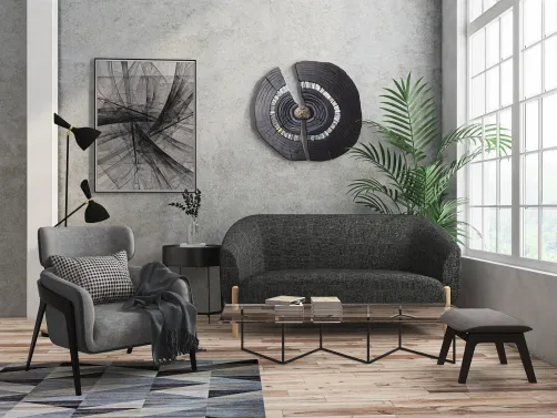 Grey and Black