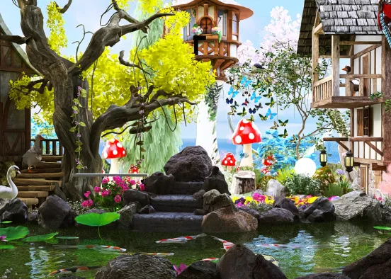# Whimsical Mother Earth  Renderização de Design