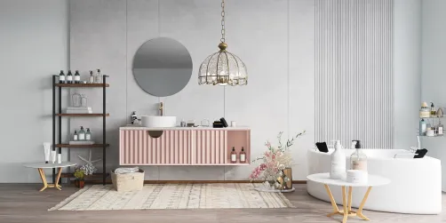 ✨A sparkly pink bathroom✨