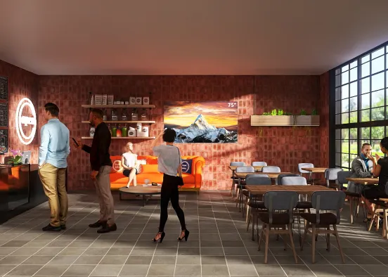 Your local coffee shop Design Rendering