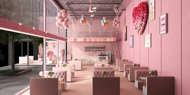 Pink Cafe 🧁🌷🌸🍨🎫🎭🏩💗🩷