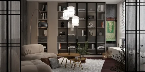Contemporary Library Room
