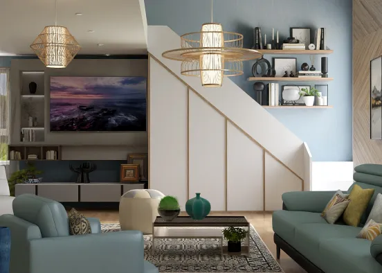 # living area  Renderização de Design